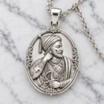 Chhatrapati Shivaji Maharaj Royal Portrait Pendant - Image 2